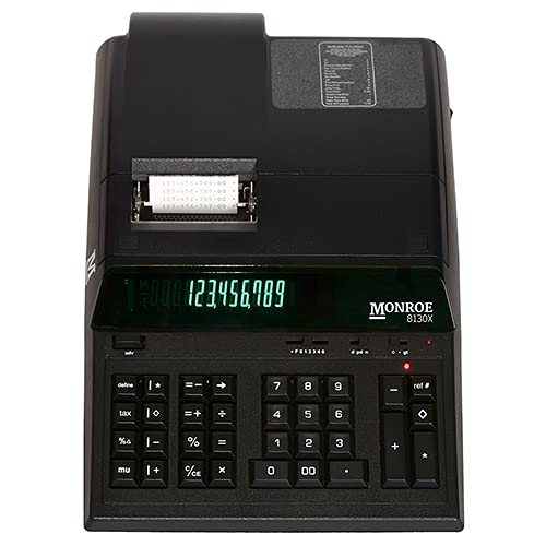 Monroe 8130X Heavy Duty Printing Calculator for Accounting and Purchasing Professionals