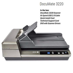 Xerox 97-0041-20U DocuMate 3220 Duplex Color Sheetfed and Flatbed Scanner