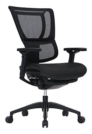 iOO Eurotech Office Ergonomic Chair Black Mesh and Black Frame (NO Head Rest)