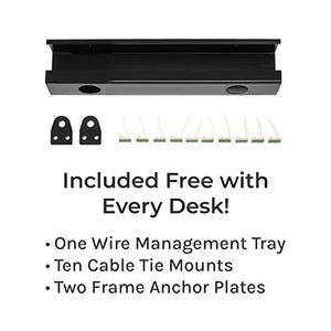 UPLIFTDESK Bamboo Curve Electric Standing Desk V2-Commercial (Black) 72x30 - 4-Leg Adjustable Stand Up Desk