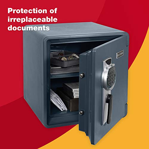 First Alert 2092DF Waterproof and Fire-Resistant Digital Safe, 1.31 Cubic Feet