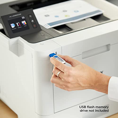 Brother Business Color Laser Printer, HL-L8360CDW, Wireless Networking, 31 ppm, 600 x 2400 dpi, 8.5 x 14, 2.7" Touchscreen LCD, Auto 2-Sided Printing, JAWFOAL Printer Cable