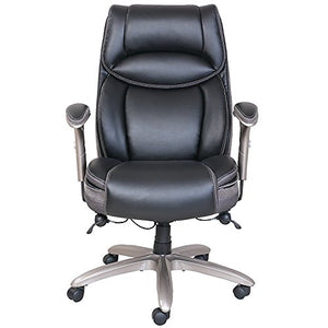 Serta Smart Layers Jennings Super Task Big and Tall Chair, Black/Slate