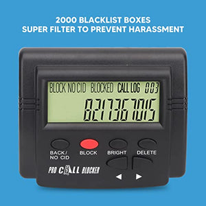 GaRcan Call Blocker with LCD Display and 2000 Group Number Storage for Landline Phones