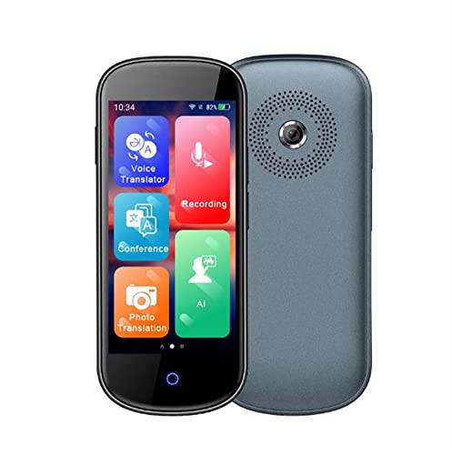 Language Translator Device Instant Voice Text Photo Translation 109 Languages Two Way - Black