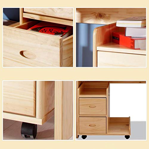 FLEAGE Desktop Host Chassis Rolling Stand with Drawers and Caster Wheels