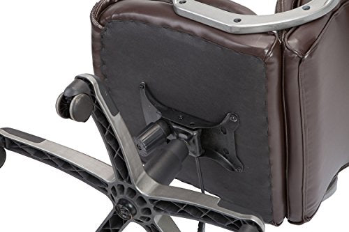Christies Home Living Leather Comfortable Adjustable Chairs, Brown