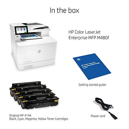 HP Color LaserJet Enterprise M480f Multifunction Duplex Printer (3QA55A)