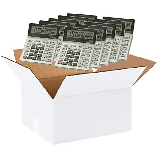 SHARP VX2128V Portable Handheld Desktop Calculator - Bulk Pack of 10