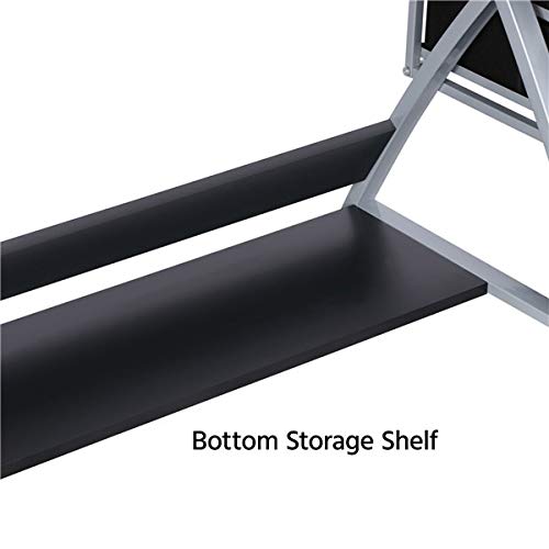 LCSA Drafting Table Drawing Table Adjustable Art Craft Desk w/Storage Drawers&Stool