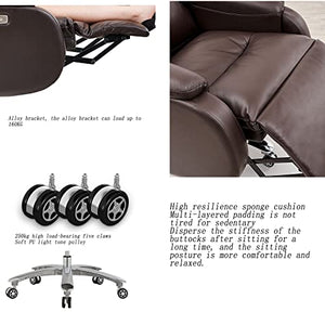inBEKEA Ergonomic Leather Boss Chair, 160° Reclining High-Back Computer Chair with Electric Footrest