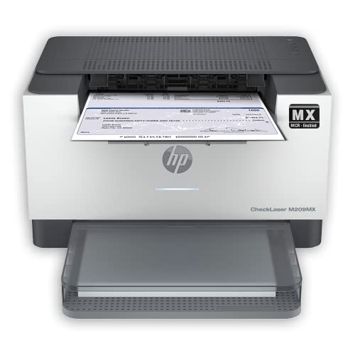 VersaCheck HP Laserjet M209MX MICR Check Printer and VersaCheck X9 Platinum 5-User Check Printing Software Bundle, White