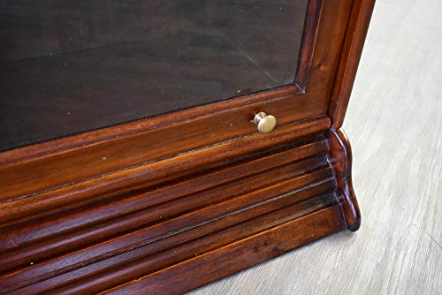 Crafters and Weavers Legacy 4 Door Barrister Bookcase - Brown Walnut