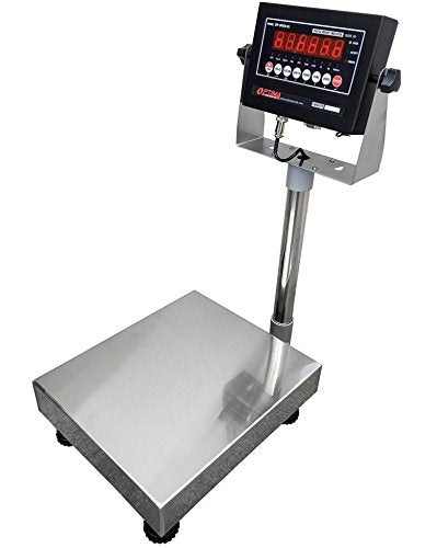 100 LBS x 0.02 LBS Optima Scale OP-915 NTEP IP 65 Mild Steel Bench Scale 12" x 12" Platform NEW !!!