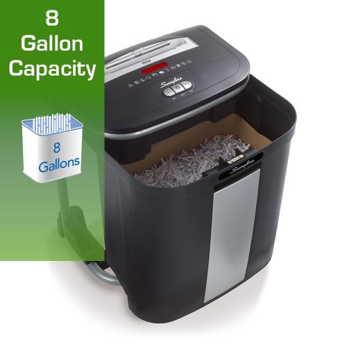 Swingline Paper Shredder, Jam Free, 16 Sheet Capacity, Cross-Cut, 1-5 Users, SX16-08 (1758495D)