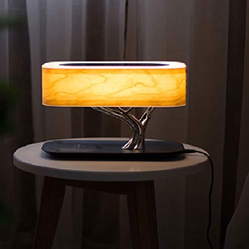 BIN Bedside Lamp Table Lamp Bluetooth Speaker, Wireless Charging,WiFi+Wirelesscharging