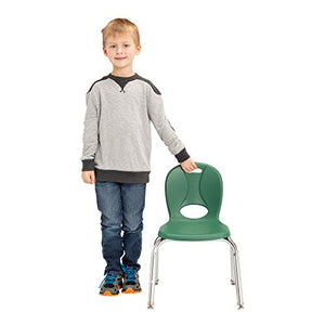 Learniture Structure Series Preschool Chairs, 12" Seat Height, Green, LNT-112-CSW-GN-20 (20 Chairs)
