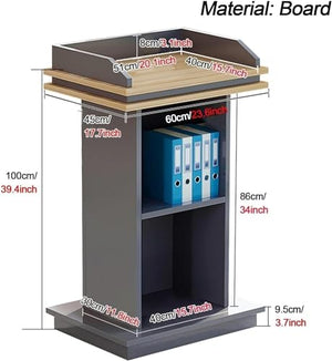 Fakednss Church Pulpit - Heavy Duty Wooden Podium Stand