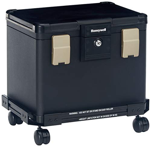 Honeywell Safes & Door Locks - Honeywell Safes & Door Locks Fire Waterproof Filing Safe Box Chest with Wheel Cart 1106W, Medium, navy blue, "33 x 24""