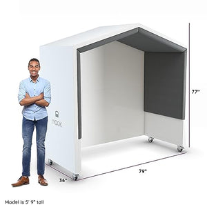 NOOK Quiet Meeting Pod with Acoustic Panels and Dual-Sided Whiteboard by NOOK (77” H x 79” W x 36” D)