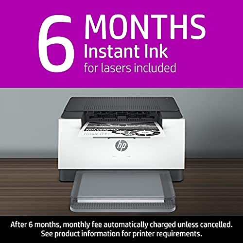 HP LaserJet M209dwe Wireless Monochrome Printer with built-in Ethernet & fast 2-sided printing, HP+ and bonus 6 months Instant Ink (6GW62E)