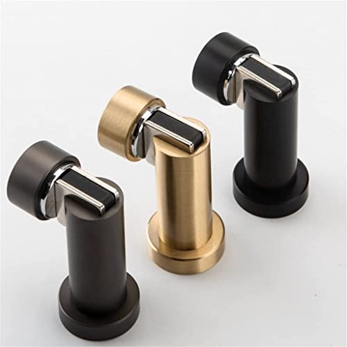 Magnetic Doorstop Copper Door Holder Floor Mount Brushed Stopper (Color: B)