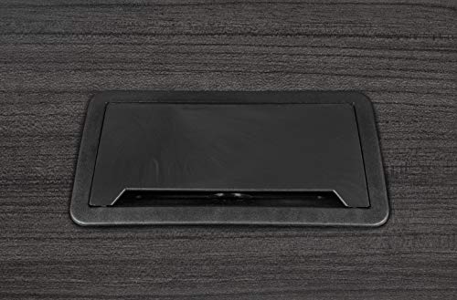 Regency Legacy 120" Racetrack Conference Table, Ash Grey with Power & Data Port