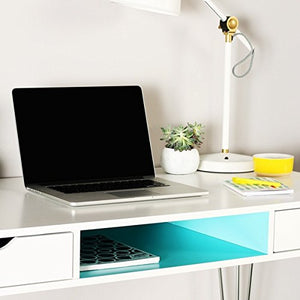 Accent 48-inch Color Desk - Aqua Blue