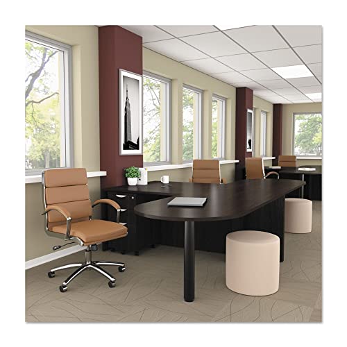 Alera Valencia Series 3-Drawer Mobile File Pedestal - Espresso