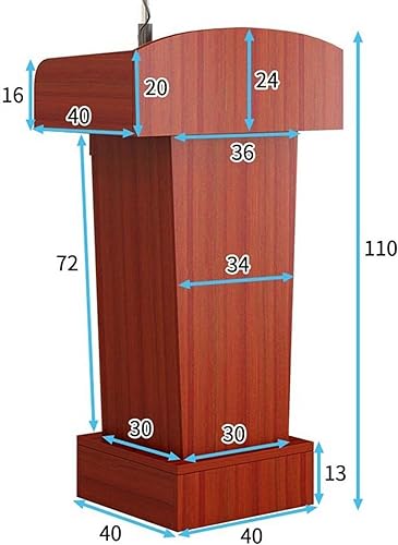 SMuCkS Wood Lectern Podium - Conference Room Speaking Platform