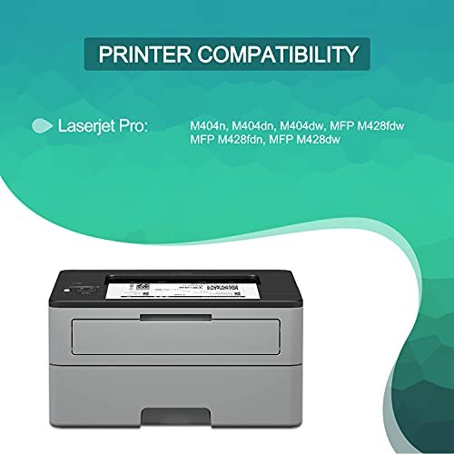 GREENBOX (with CHIP) Compatible Toner Cartridge Replacement for HP 58A CF258X 58X CF258A for Pro M404dn M404n M404dw MFP M428fdw M428dw M428fdn Toner Printer M404 M428 (Black 2-Pack)