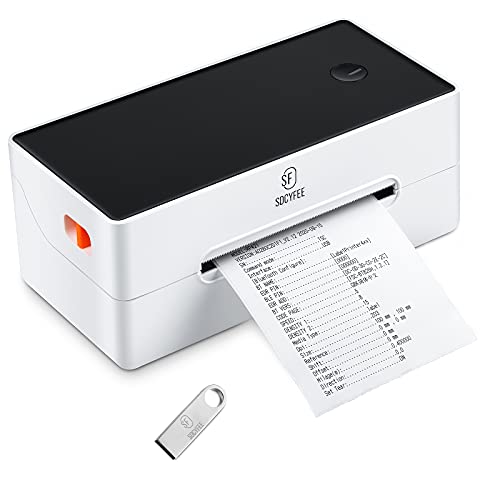 SDCYFEE Bluetooth Thermal Label Printer-Commercial Grade Direct Thermal High Speed Printer – Compatible with Etsy, Ebay, UPS,Amazon,Support Multiple Systems - Barcode Printer - 4x6 Printer