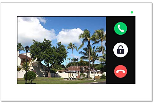 GBF Wireless Video Door Phone & Doorbell WiFi Intercom System Kit,1080P HD, Smart Keypad, One WiFi 7" Touch Monitor (One 3rd gen WiFi IP Door Station PL963PM and one WiFi IP Indoor Monitor)