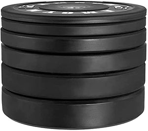 AMGYM LB Bumper Plates Olympic Weight Plates, Bumper Weight Plates, Steel Insert, Strength Training(260LB Set)