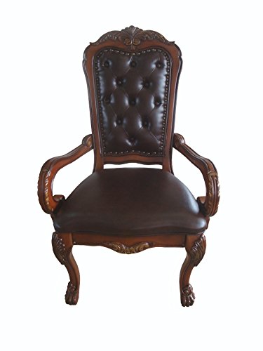 ACME 12170 Dresden Office Chair, Cherry Oak Finish