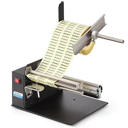 Frifreego Automatic Label Dispenser, Fiber Optic Sensor, for Various Labels Including Clear Labels, Min Label Length 3mm, Label Width 10-162mm, Max Label Dia 200mm