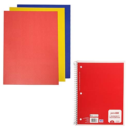 50 Piece Pack Bulk School Supplies Kit for Students, Teachers, Back to School Drives - Wholesale Case Bundle of 24 Kits