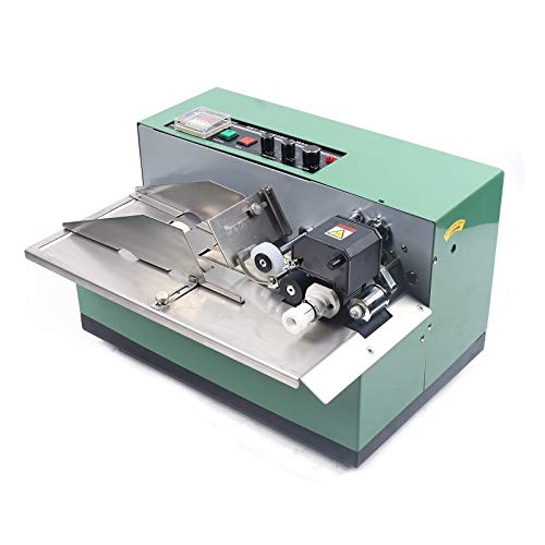 Gdrasuya10 MY-380F Solid-Ink Coding Machine, Stainless Steel Automatic Counting Printing Date Ink Wheel Printer 180W