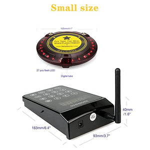 Retekess TD103 Restaurant Pager Coaster System 1000M Long Range Out of Range Alarm 10 Pagers for Warehouse Hotel Community