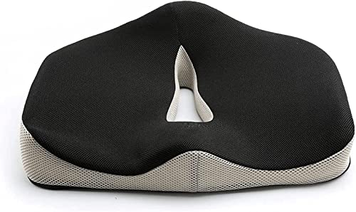 DULASP Memory Foam Seat Cushion for Office Chair - Non-Slip Sciatica Pillow
