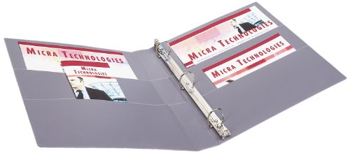 Avery Heavy-Duty Nonstick View Binder, 1" One Touch Slant Rings, 220-Sheet Capacity, DuraHinge, Shadow Gray (05303)