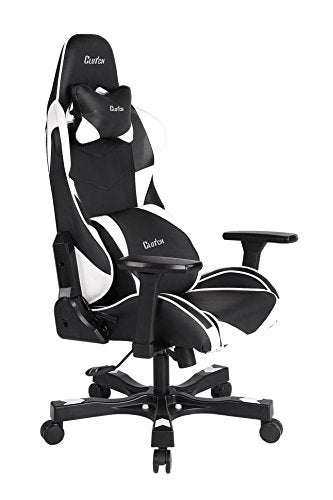 Clutch Chairz Crank Series Charlie World's Best Ergonomic Gaming Chair (Black/White)