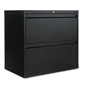 Alera Two-Drawer Lateral File Cabinet, Black