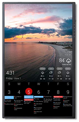 DAKboard Wall Display v2-Plus - for Your Photos, Calendar, News, Weather and to-Do. 24 inch, IPS, Stereo, WiFi Connected