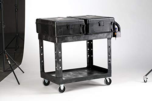 Rubbermaid Commercial Products 2-Shelf Utility Cart, Medium, 500 lbs. Capacity