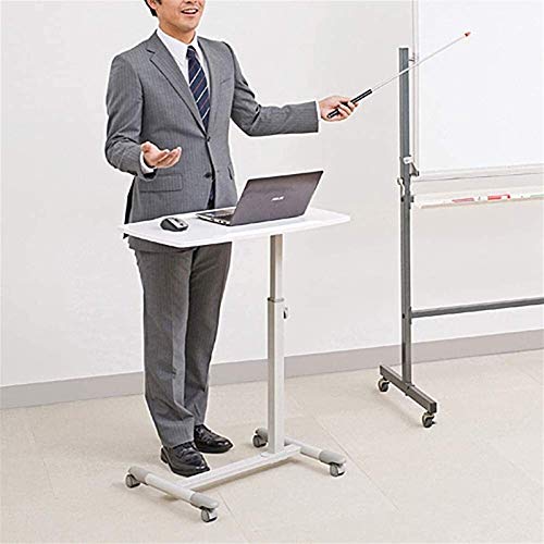 Machinery Parts Portable Laptop Desk with Side Table Brown