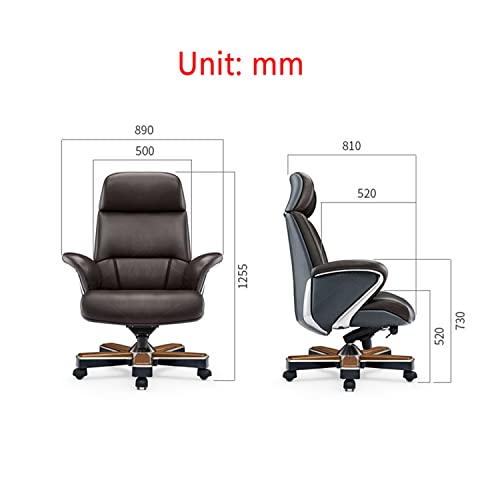 CBLdF Luxury Boss Chair with Ergonomic Cowhide - Adjustable Swivel Executive Recliner