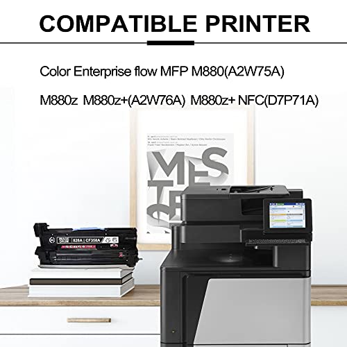 1 Pack Black 828A | CF359A Compatible Remanufactured Image Drum Replacement for HP Color Enterprise Flow MFP M880(A2W75A) M880z M880z+(A2W76A) M880z+ NFC(D7P71A) Printer