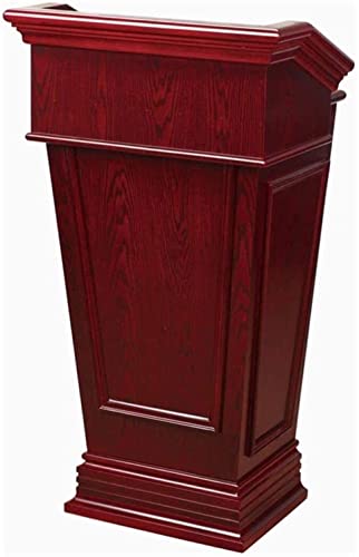 Portable Floor Lectern Podium Solid Wood - Conference Table & Reception Desk