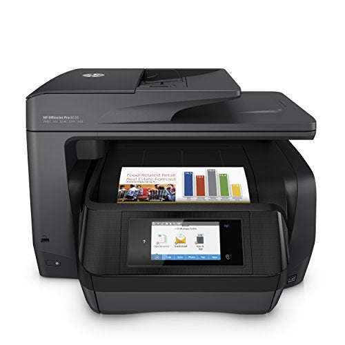 HP OfficeJet Pro 8720 All-in-One Wireless Printer, HP Instant Ink or Amazon Dash replenishment ready - Black (M9L74A)